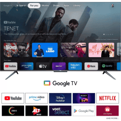TCL 4K Ultra HD Smart QD Mini LED Google TV | 139 cm (55 inch) | Black | 55C755