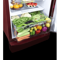 Godrej Edge Pro Direct Cool Single Door Refrigerator | 185 L | 5 Star | Glaze Wine | 210E TAI GZ WN
