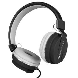 Zebronics Zeb Storm Wired On Ear Headphone | 3.5mm Jack | Black