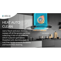 Elica WDFL 906 HAC LTW MS NERO Chimney | 1350 CMH | 90 cm | Auto Clean Curved Glass | Black