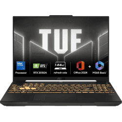 ASUS TUF Gaming F16 Gaming Laptop | Intel Core 5 210H | 16 GB | 512 GB SSD | 4 GB Graphics NVIDIA GeForce RTX 3050A | 144 Hz | Mecha Gray | FX607VB-RL076WS