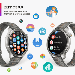 Amazfit Balance Smart Watch | 46mm | Dual-Band GPS | BT Calling | Black