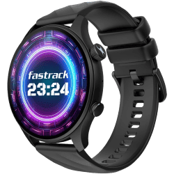 Fastrack Vivid Pro Smart Watch | Functional Crown | Black