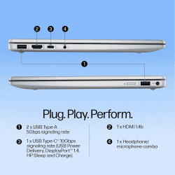 HP Laptop | Intel Core Ultra 5 125H | 16 GB | 512 GB SSD | Natural Silver | 14-gr1022TU