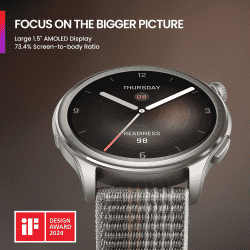 Amazfit Balance Smart Watch | 46mm | Dual-Band GPS | BT Calling | Black