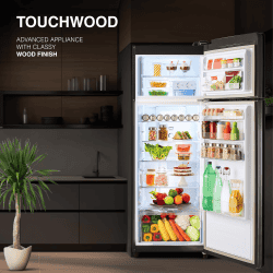 Godrej Frost Free Inverter Double Door Refrigerator | 272 L | 2 Star | Oak Wood | RT EONVOGUE 310B RI OK WD