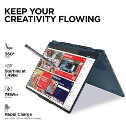 Lenovo Yoga 7i 2 in 1 Laptop | Intel Core Ultra 7 155H | 16 GB | 1 TB SSD | Tidal Teal | 83DJ00DFIN