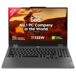 Lenovo LOQ Gaming Laptop | AMD Ryzen 7 7435HS | 24GB | 512GB | NVIDIA RTX 4060 8GB | Luna Grey | 83JC00EHIN