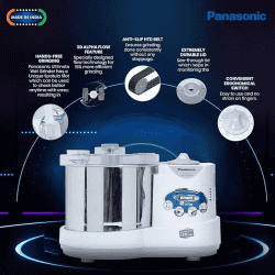Panasonic Wet Grinder | 2 L | White | MK-SW 200