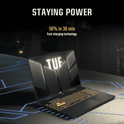 ASUS TUF Gaming F16 Gaming Laptop | Intel Core 5 210H | 16 GB | 512 GB SSD | 4 GB Graphics NVIDIA GeForce RTX 3050A | 144 Hz | Mecha Gray | FX607VB-RL076WS