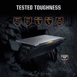 ASUS TUF Gaming F16 Gaming Laptop | Intel Core 5 210H | 16 GB | 512 GB SSD | 4 GB Graphics NVIDIA GeForce RTX 3050A | 144 Hz | Mecha Gray | FX607VB-RL076WS