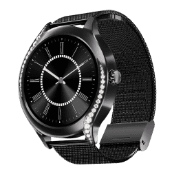 boAt enigma Gem Smartwatch | AMOLED Display | Single Chip BT Calling | Metallic Black
