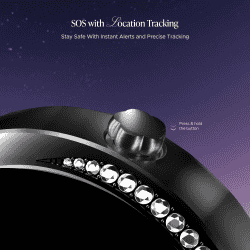 boAt enigma Gem Smartwatch | AMOLED Display | Single Chip BT Calling | Metallic Black