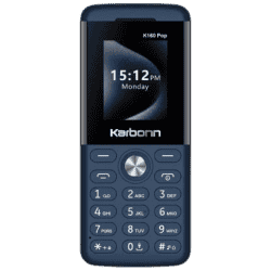Karbonn K160 Pop Dual SIM Keypad Phone | Dark Blue Black