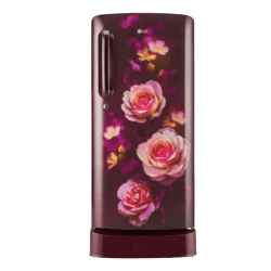 LG Direct Cool Single Door Refrigerator | 185 L | 3 Star | Scarlet Bloom | GL-D201ASBU ASBZEBN