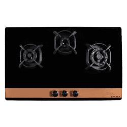 Faber Utopia Hob | 90 cm | 3 Burner | Black | HT 903 BR CI