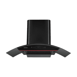 Hafele Renata Curved 90 Wall Mounted Chimney | 90cm | Black
