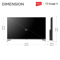 Impex evoQ QLED TV | 164 cm (65 Inch) Google TV | 65S4QLC3