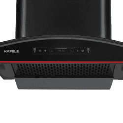 Hafele Renata Curved 90 Wall Mounted Chimney | 90cm | Black