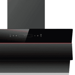 Hafele Renata Inclined 90 Wall Mounted Chimney | 90cm | Black