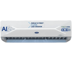 Carrier 19K XCEL LUMO FXi ALPHA HYBRIDJET Split Air Conditioner | 1.5 Ton | 3 Star | White