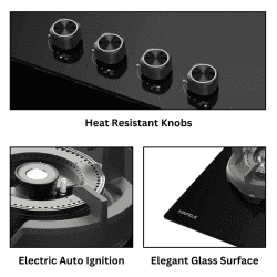 Hafele Augusta 378 Hob | Black