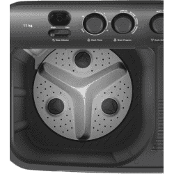 Bosch Semi Automatic Toploader | 11 kg | 1300 rpm | Dark Grey | WJZ115D0IN