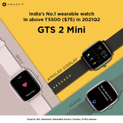 Amazfit GTS2 Mini Smart Watch | Meteor Black