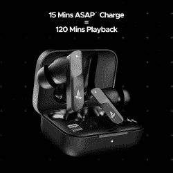 boAt Nirvana X TWS Bluetooth Earbuds | Cosmic Onyx