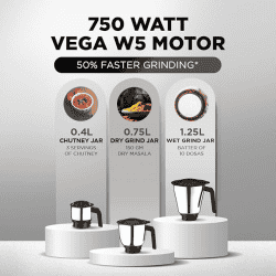 Preethi Prime Mixer Grinder | 3 Jars | 750 Watt I Green | MG-286