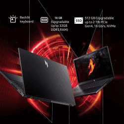 Acer Nitro V 15 Gaming Laptop | AMD Ryzen 7 7735HS | 16 GB | 512GB | ‎NVIDIA GeForce RTX 3050 6 GB | Obsidian Black | UN.QPFSI.00A