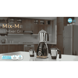 BPL MIX-MASTER Mixer Grinder |  750 Watts | 3 MultiPurpose Jars