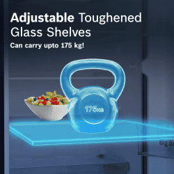 Bosch Direct Cool Single Door Refrigerator | 187L | Fine Steel | CST18S25PI