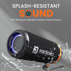 Portronics Breeze 7 Bluetooth Speaker | 15W | Black | POR 2854