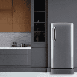 LG Single Door Refrigerator | 185 L | 5 Star | Shiny Steel | GL-D201APZU BPZZEBN