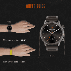 NoiseFit Endeavour Smartwatch | Jet Black
