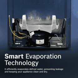 Bosch Direct Cool Single Door Refrigerator | 187L | Fine Steel | CST18S25PI