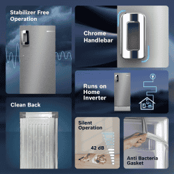 Bosch Direct Cool Single Door Refrigerator | 187L | Fine Steel | CST18S25PI