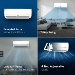 Voltas 183V Vectra Zenith Inverter Split AC | 1.5 Ton | 3 Star | Silver