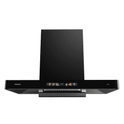 Pureflames Delta 90 Chimney | 90 cm | black body