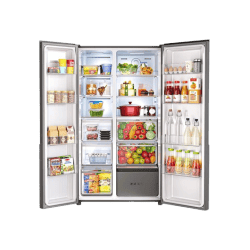 Godrej Side by Side Refrigerator | 600L | Eon Velvet Opera Black | 3 Star | RS EONVELVET 646C RIT OP BK SBS
