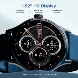 boAt Primia Celestial Smartwatch | Cyan Blue