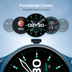 boAt Primia Celestial Smartwatch | Cyan Blue