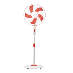 V Guard Finesta STS Prime II Pedestal Fan | 400MM | White Red