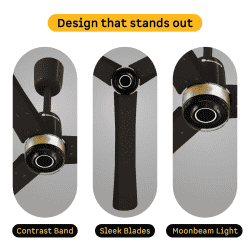 Atomberg Renesa Elite Smart | 1200 mm | BLDC Ceiling Fan with Remote Control & LED Indicators | Earth Brown
