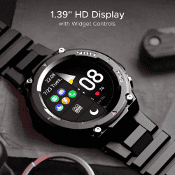 boAt Wave Force 3 BT Calling Smartwatch | GPS Position Tracking | Active Black