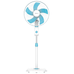 Bajaj Penta Robusto Pedestal Fan | 400mm | 5 Blades | Icy Blue