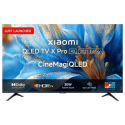 Xiaomi X Pro Series QLED Google TV | 109.22 cm (43 inch) | 4K Ultra HD Smart with Google Voice Assistant | ELA6002IN