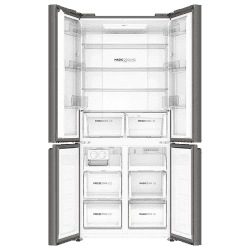 Haier Frost Free French Convertible Refrigerator | 520 L | Inox Steel | HRB-600IS-P
