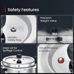 Prestige Svachh Deluxe Alpha stainless steel Pressure Cooker | 3L | 20248